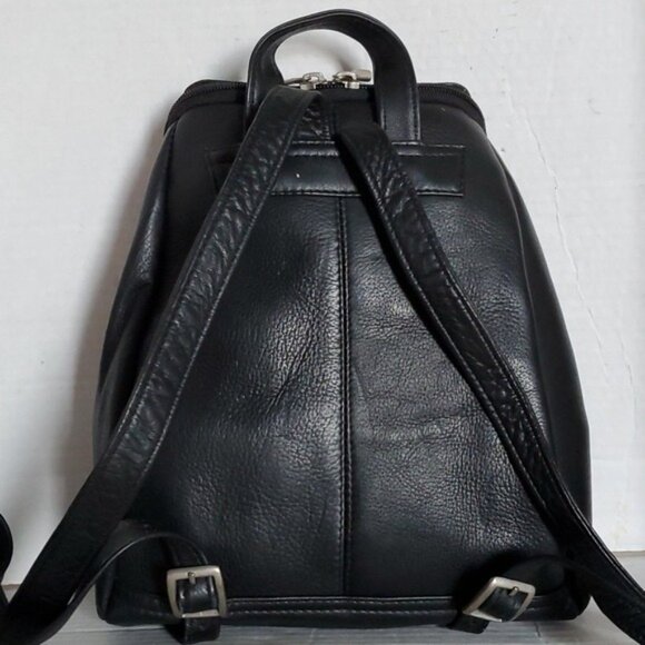 LeDonne Leather U Zip Mini Backpack Black Bag Women\'s Woman\'s main image 10